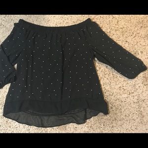 Off the shoulder blouse